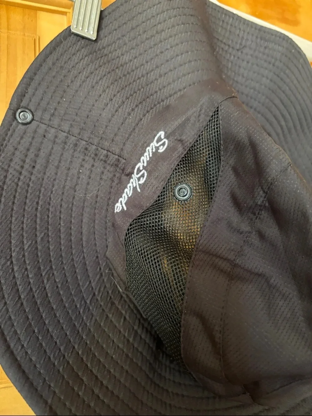 Sun Shade Black Ventilated Hat